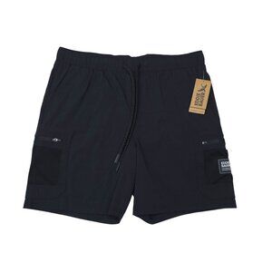 Eddie Bauer Stampede 7" Mens Shorts Black Nylon/Spandex Mesh Pockets Size L